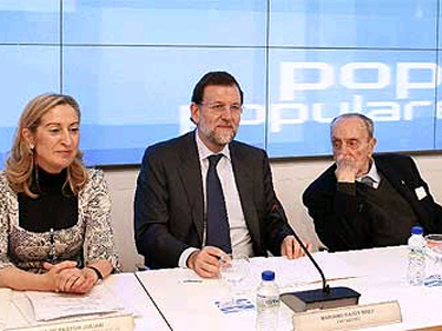 Pastor, Rajoy y Fraga