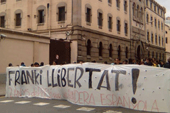 Manifestación contra la encarcelación de Franki