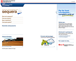 Captura de la web del departamento de Medio Ambiente de la Generalidad