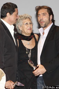Carlos, Pilar y Javier Bardem