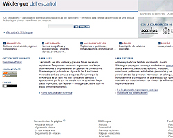 Captura de la web Wikilengua