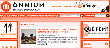 Captura de la web de Òmnium Cultural