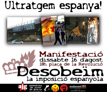 Cartel de la manifestación ‘¡Ultrajemos España!’