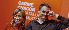 Carme Chacón y José Luis Rodríguez Zapatero