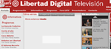 Captura de la web de Libertad Digital TV