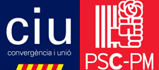 Logos de CiU y PSC-PM