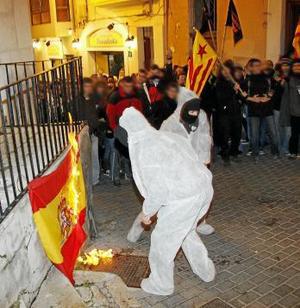 Fiesta nacionalista en Palma de Mallorca