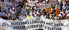 Manifestación en Palma organizada por el Círculo Balear