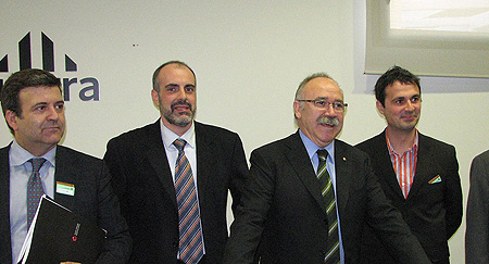 Alfons López Tena, Joan Ridao, Josep-Lluís Carod-Rovira y Hèctor López Bofill