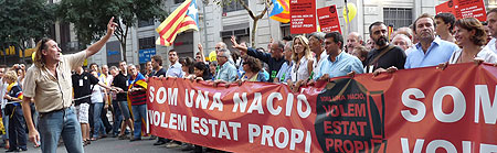 Manifestación independentista Diada 2009