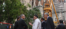 El ministro de Fomento, José Blanco, visita la Sagrada Familia