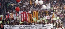 Huelga profesores Cataluña.