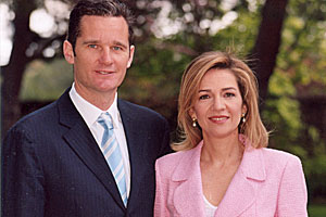 Iñaki Urdangarin y la Infanta Cristina, en una imagen oficial (foto: casareal.es).