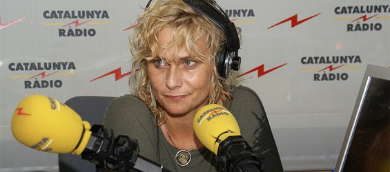 Terribas, en los estudios de Catalunya Ràdio, podría sustituir a Manel Fuentes al frente del programa estrella de la radio pública autonómica (foto: Catalunya Ràdio).