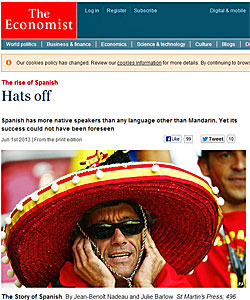 Artículo de 'The Economist' sobre la evolución y el futuro de la lengua española.